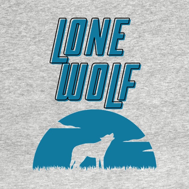 Lone Wolf Teal by StrikerTees